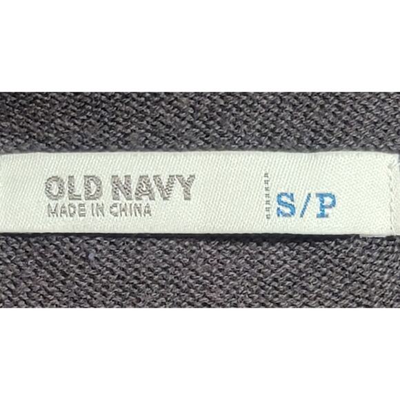 Old Navy Brown Draped Open Front Cardigan Sweater Small Pointed Hem Lightweight - Picture 4 of 6